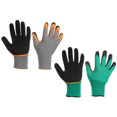 INBLOOM Garden gloves with latex semi-fill, polyester, size 8, 23cm, 50g