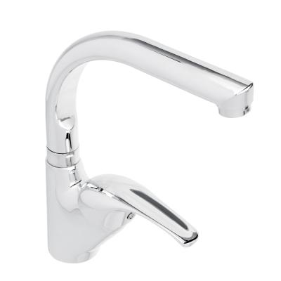 SoyuzKran Kitchen faucet, swivel spout 25cm, ceramic. cartridge 40mm, chrome, zinc, SK01-G131