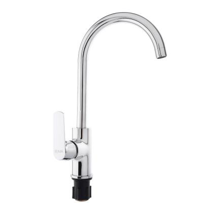 RAIN Kitchen faucet Lapis lazuli, high spout, 35mm cartridge, nut, brass, chrome
