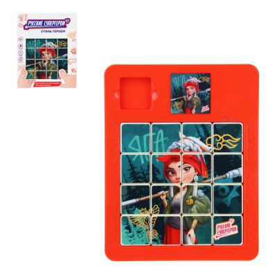 BY Russian Superheroes Logic game "Magnetic tag", plastic, 15x19x2cm, 8 designs