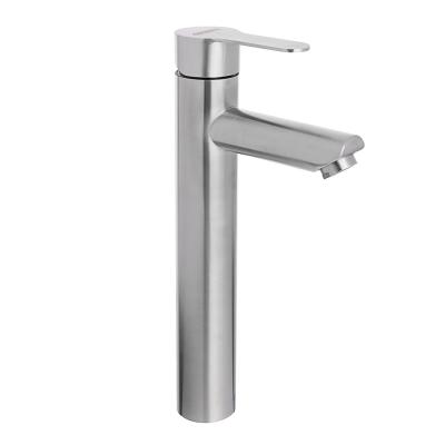 SoyuzCrane Sink mixer, tall, ceramic. cartridge 35mm, stainless steel steel, SS02-M138