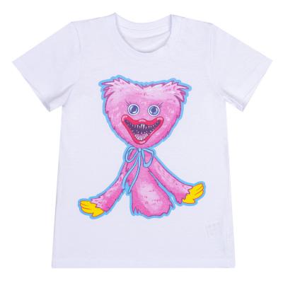 T-shirt "CHILDREN" Hugs, cotton, size 128, white