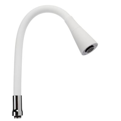 Kitchen faucet spout, silicone, 2 modes, white