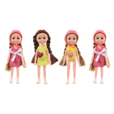 IGROLAND Articulated doll with vehicle, PVC, PP, polyester, 22x22x8cm