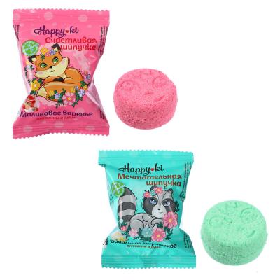 Effervescent bath product HAPPY Dreamy effervescence/Happy effervescence, flow pack, 40 g