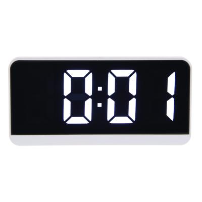 LADECOR CHRONO Electronic alarm clock, 16.5x1.5x8 cm, ABC plastic, 3xAAA, white frame