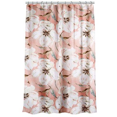 VETTA Bathroom curtain with weights, polyester, 180x180cm, Flowers, 004
