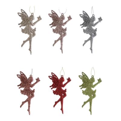 SNOW BOOM Pendant in the shape of a girl, glitter, plastic, 6 colors, 15cm