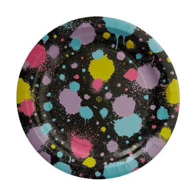 VSEGAZIN Set of paper plates 6pcs, paints, 18cm