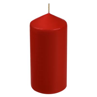 LADECOR Hemp candle, 7x15 cm, paraffin, red
