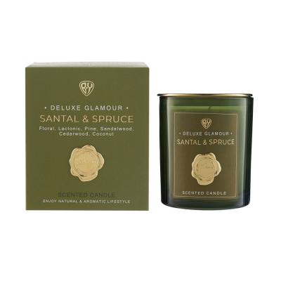 BY Scented candle Deluxe Glamor, 200g. Santal & Spruce