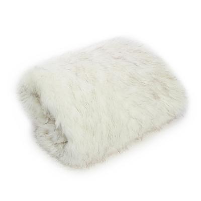 VSEOGAZIN Fur blanket 130x170cm, 70% acrylic, 30% polyester, white
