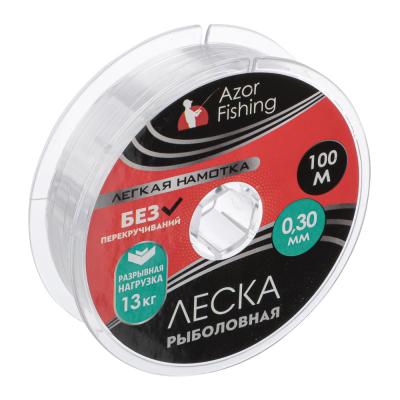 AZOR FISHING Fishing line "Easy winding", nylon, 100m, 0.30mm, 13.0kg