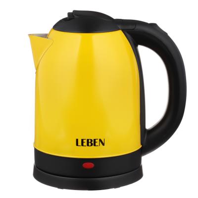 LEBEN Electric kettle, 2.0 l, 1800W, metal, 220-240V