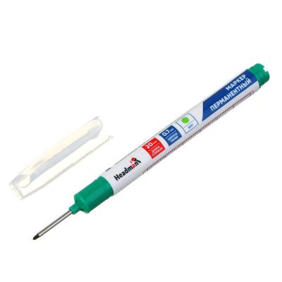 HEADMAN Permanent marker, long, thin rod, green