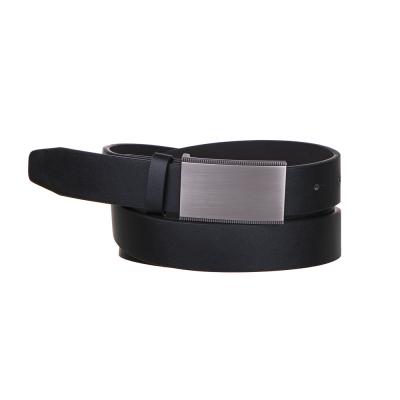 YL Men's belt, PU, ​​metal, 120/130x2.8cm, black, PM2023-6